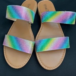 Rainbow sandals